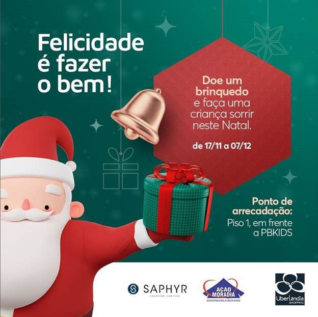 Uberlândia Shopping promove campanha de arrecadação de brinquedos