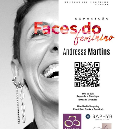 Multiartista Andressa Martins expõe obras no Uberlândia Shopping