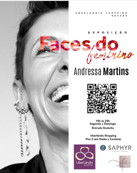 Multiartista Andressa Martins expõe obras no Uberlândia Shopping