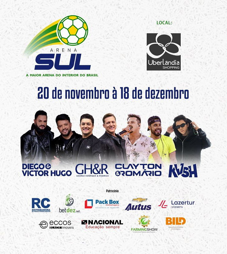 Uberlândia Shopping recebe estrutura para transmissão dos jogos da Copa do Mundo