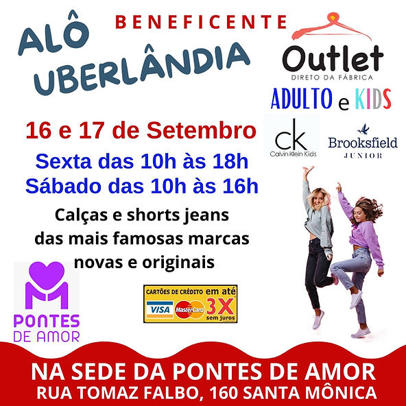 Pontes de Amor realiza mais um Outlet Beneficente direto de fábrica  