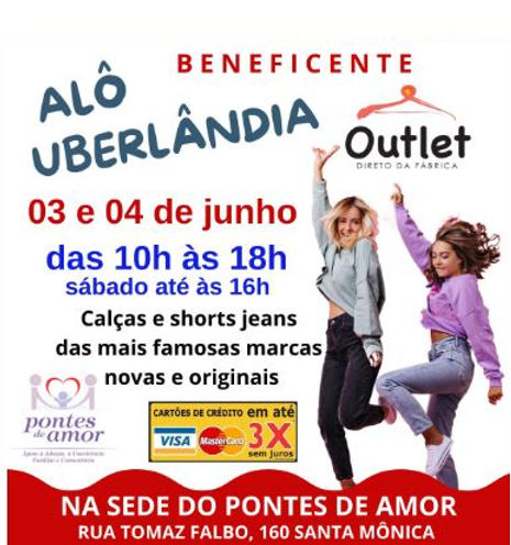 Pontes de Amor realiza mais um outlet beneficente de marcas famosas