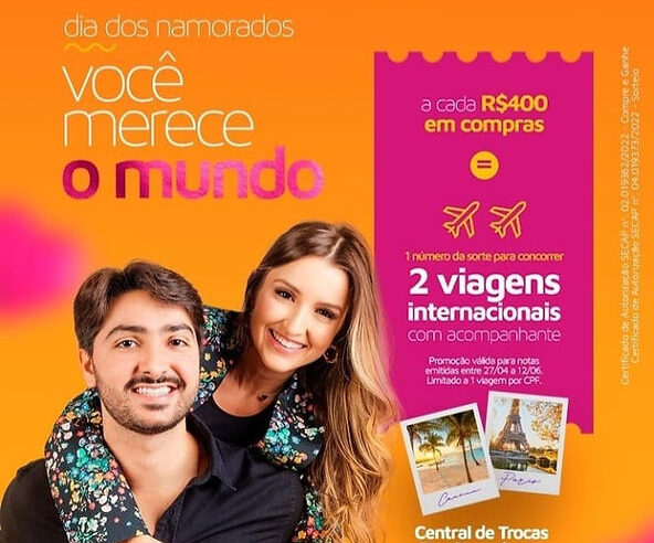 Uberlândia Shopping celebra o amor com sorteio de duas viagens para o exterior