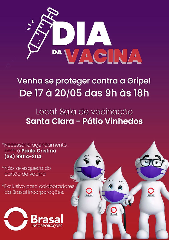 Brasal imuniza colaboradores contra a gripe H1N1