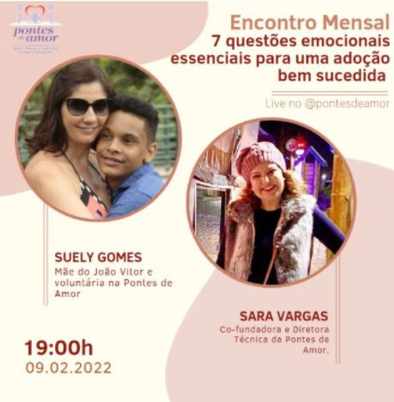 Pontes de Amor promove debate sobre questões emocionais essenciais para uma adoção bem-sucedida