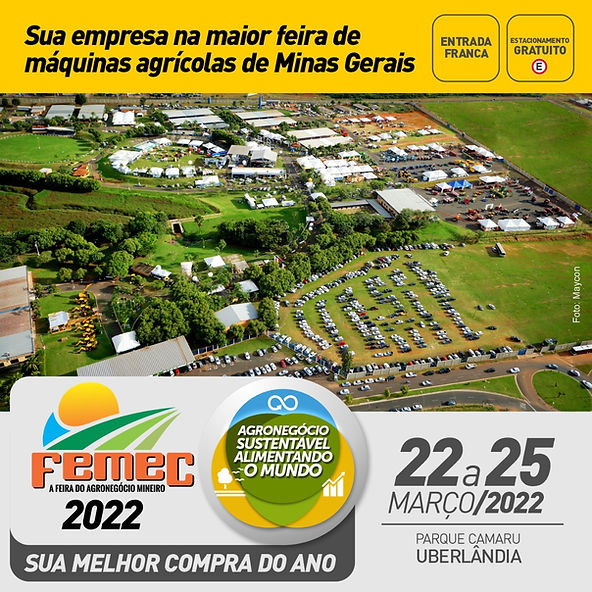 Agronegócio Sustentável será tema da Femec em Uberlândia no Triângulo Mineiro