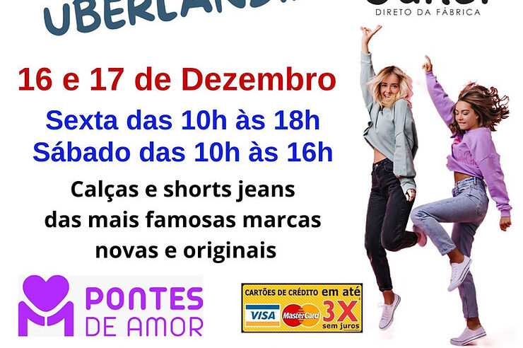 Pontes de Amor realiza Outlet Beneficente de Natal direto de fábrica