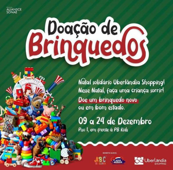 Doação de brinquedos pode garantir alegria de crianças carentes