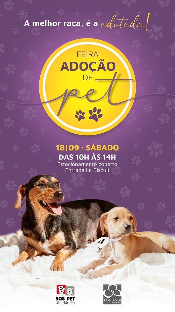 Uberlândia Shopping recebe Feira “Adoção de Pet”