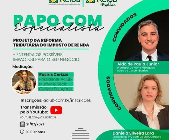 Aciub promove evento online sobre os impactos da reforma tributária para o empreendedor