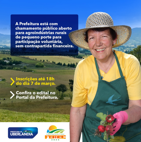 Prefeitura abre chamamento público para participação de agroindústrias rurais na Femec 2025