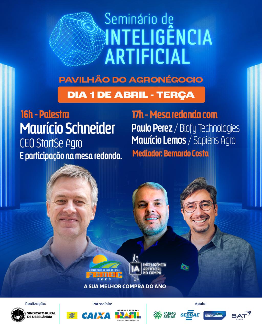 Femec realiza Seminário de Inteligência Artificial neste 1º de abril