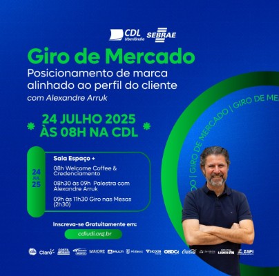 Estão abertas as inscrições para o Giro de Mercado da CDL Uberlândia