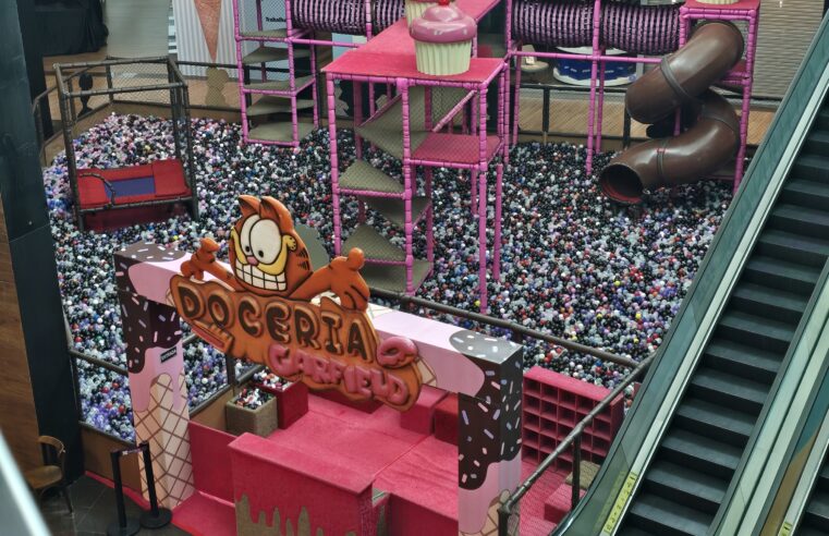 Doceria do Garfield e outras atrações animam as férias no Uberlândia Shopping