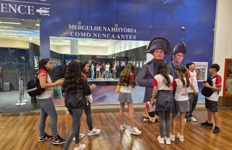 Napoleão Experience transforma conteúdo escolar em experiência imersiva no Uberlândia Shopping