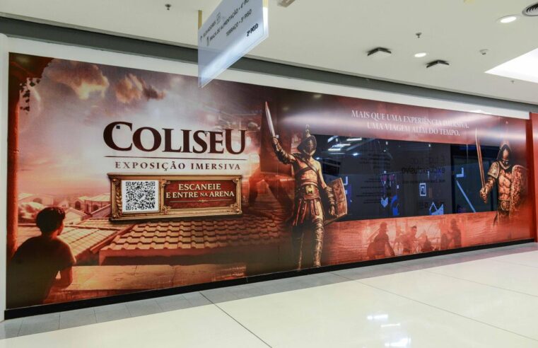Coliseu: Exposição Imersiva estreia em Uberlândia e leva o público à Roma Antiga com experiência em metaverso