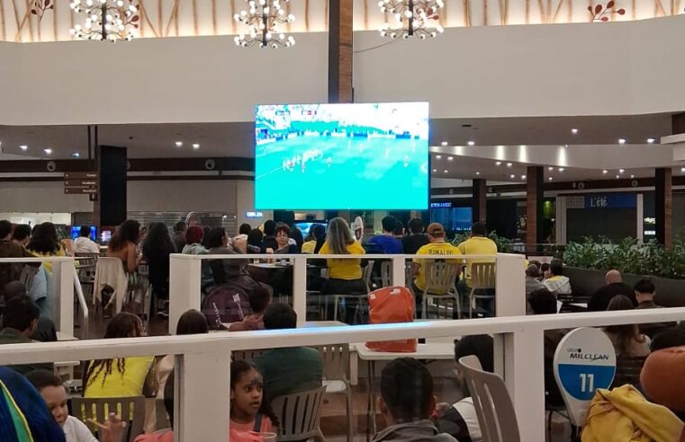Uberlândia Shopping reúne torcedores para transmissão de Brasil x Escócia na Copa do Mundo 
